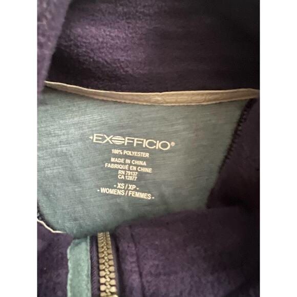 ExOfficio XS Callaluna Fleece Vest Purple Spacedye Women's Jacket - Picture 4 of 5